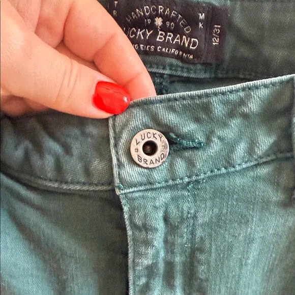 Lucky Brand Green Skinny Jeans - Picture 5 of 6